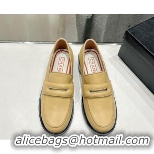 Big Discount Chanel Calfskin Loafers Apricot 701048