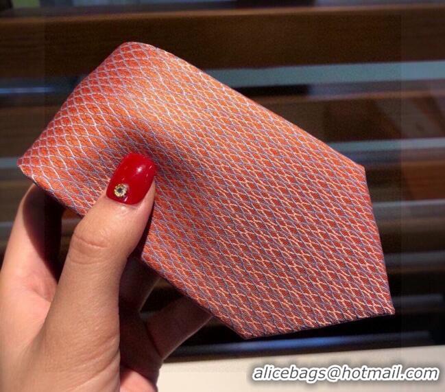 Cheapest Hermes Silk Tie 030901 Orange 2023 