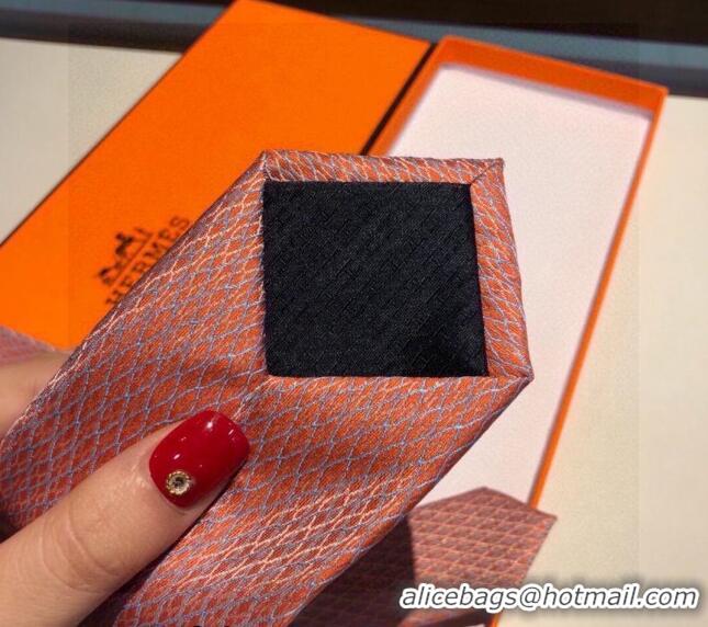 Cheapest Hermes Silk Tie 030901 Orange 2023 