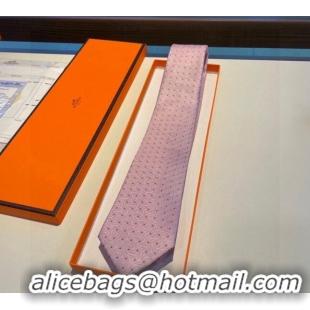 Buy Classic Hermes Silk Tie 030902 Light Pink 2023