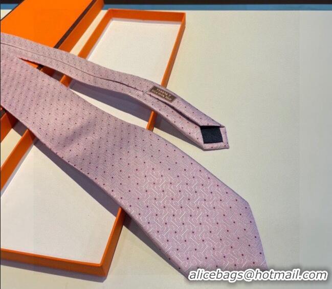 Buy Classic Hermes Silk Tie 030902 Light Pink 2023