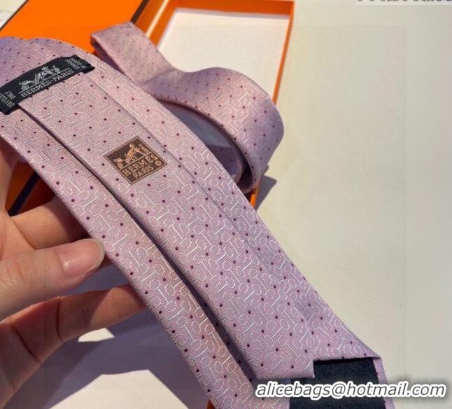 Buy Classic Hermes Silk Tie 030902 Light Pink 2023