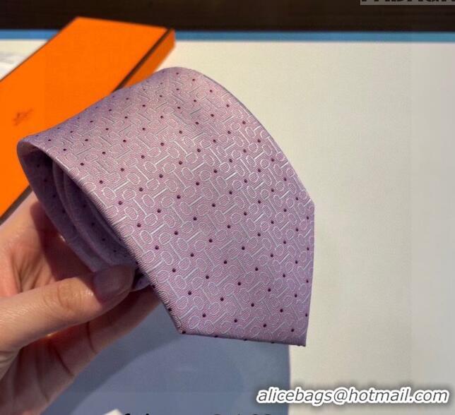 Buy Classic Hermes Silk Tie 030902 Light Pink 2023