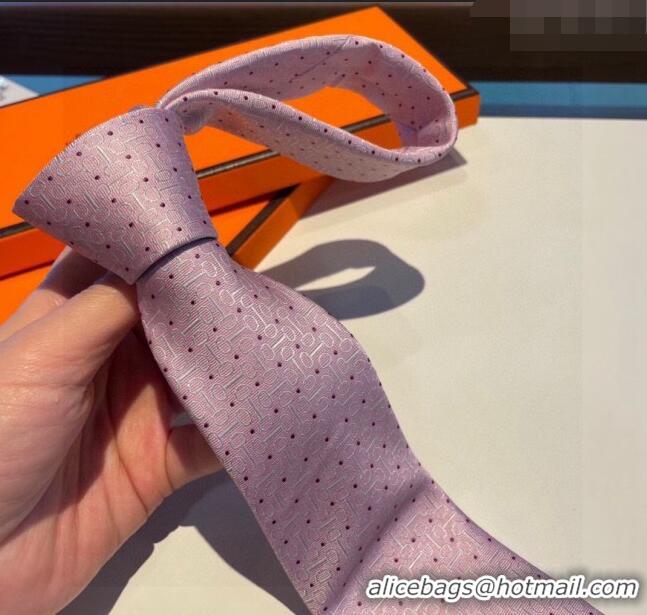 Buy Classic Hermes Silk Tie 030902 Light Pink 2023