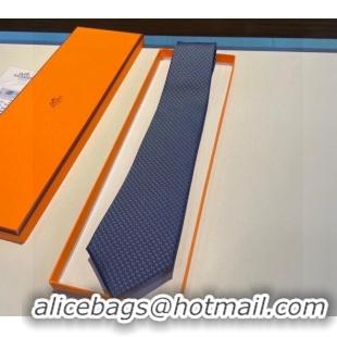 New Release Creation Hermes H Silk Tie 030904 Blue/Red 2023