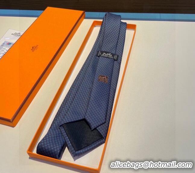 New Release Creation Hermes H Silk Tie 030904 Blue/Red 2023