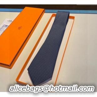 Top Quality Hermes H Silk Tie 030904 Blue/White 2023