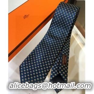 Latest Style Hermes Silk Tie with Double H 05074 Green 2023