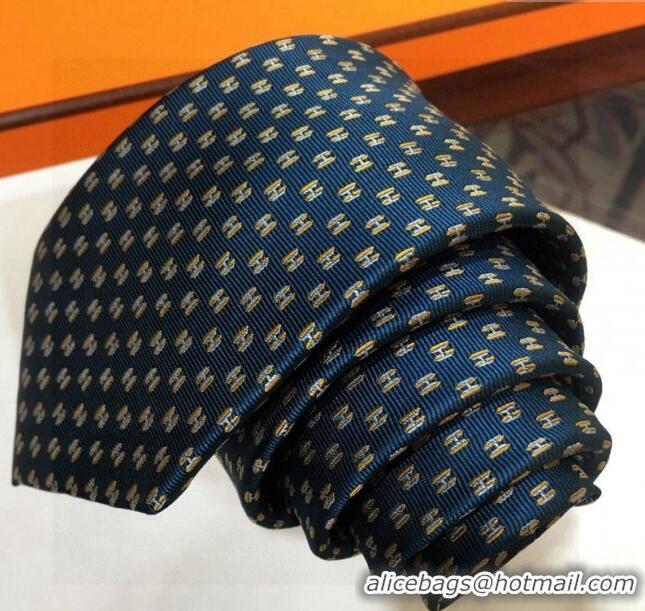 Latest Style Hermes Silk Tie with Double H 05074 Green 2023