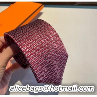 Best Price Hermes Silk Tie H92108 Red 2023