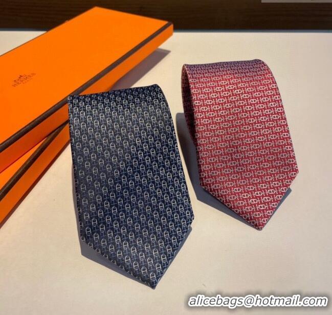 Best Price Hermes Silk Tie H92108 Red 2023