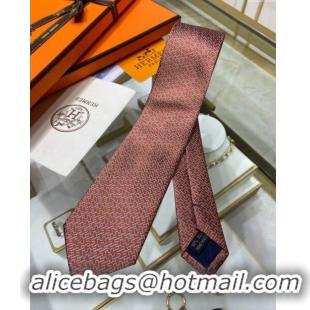 Top Quality Hermes H Silk Tie H92114 Orange 2023 