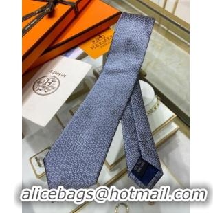 Buy Discount Hermes H Silk Tie H92115 Grey 2023