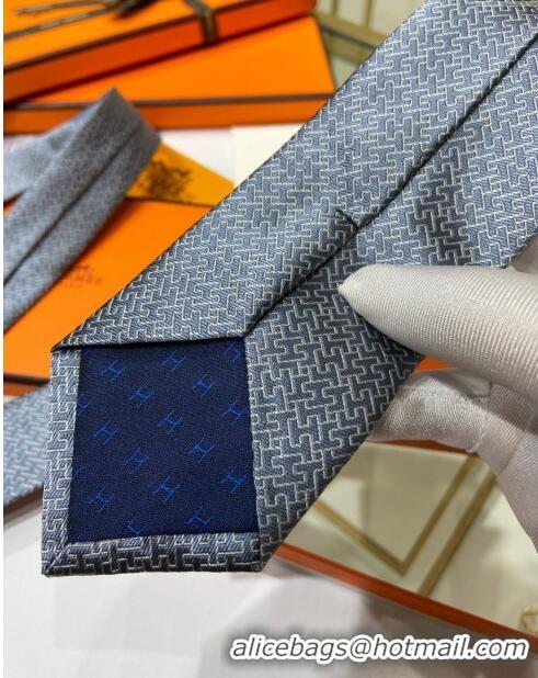 Buy Discount Hermes H Silk Tie H92115 Grey 2023