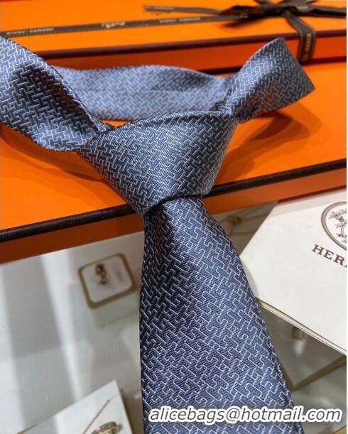 Buy Discount Hermes H Silk Tie H92115 Grey 2023