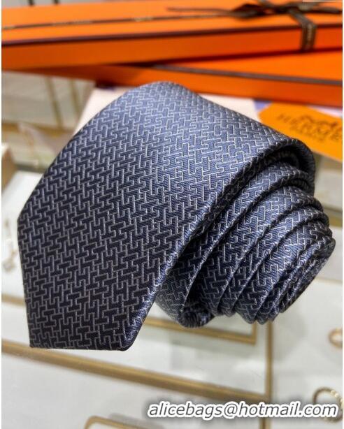 Buy Discount Hermes H Silk Tie H92115 Grey 2023