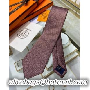 Buy Modern Hermes Tie 7 H au Maillon Silk Tie H92123 Orange 2023 