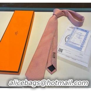 High Quality Hermes Quilted Silk Tie 030401 Orange 2024