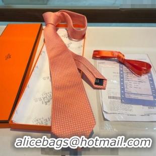 Most Popular Hermes H Silk Tie 040801 Orange 2024