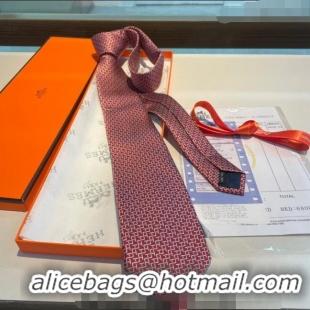 Most Popular Hermes H Silk Tie 040802 Red 2024