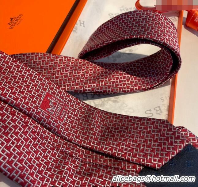 Most Popular Hermes H Silk Tie 040802 Red 2024