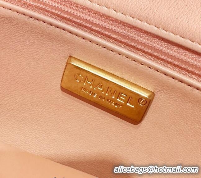 Buy Fashionable Chanel Mini Flap Bag with Sequins and Ribbon AS7067 Orange 2024