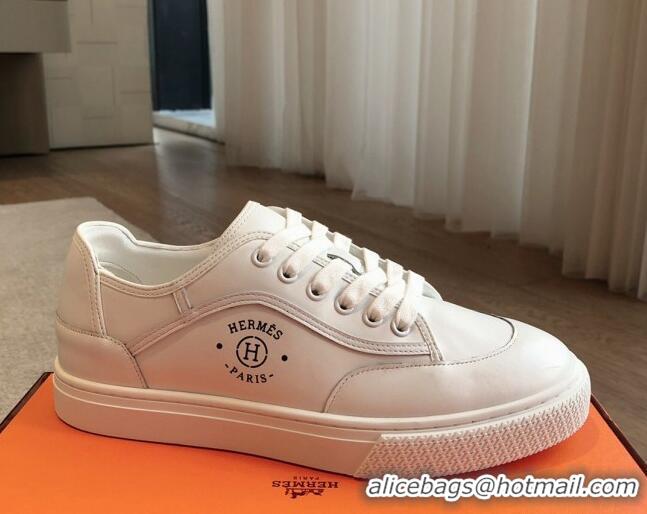 Unique Style Hermes Get Low-top Sneakers in White Calfskin with 