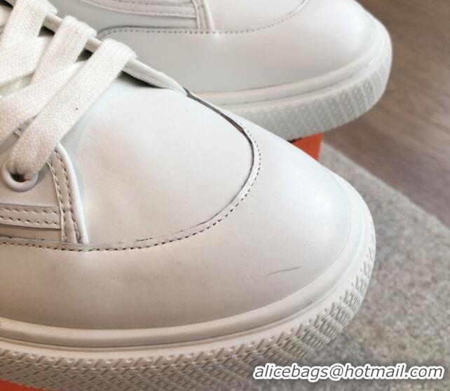 Unique Style Hermes Get Low-top Sneakers in White Calfskin with 