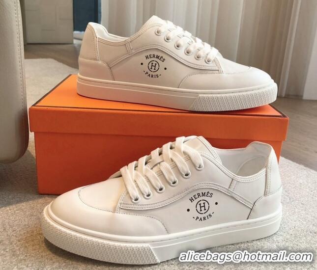 Unique Style Hermes Get Low-top Sneakers in White Calfskin with 