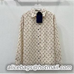 Buy Cheap Louis Vuitton Monogram Silk Shirt 1AFOIR