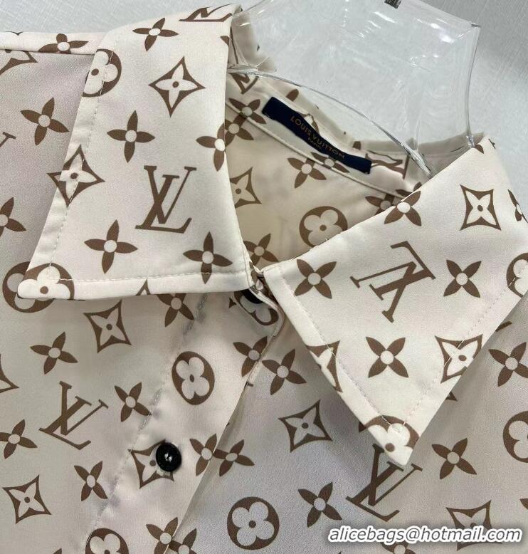 Buy Cheap Louis Vuitton Monogram Silk Shirt 1AFOIR