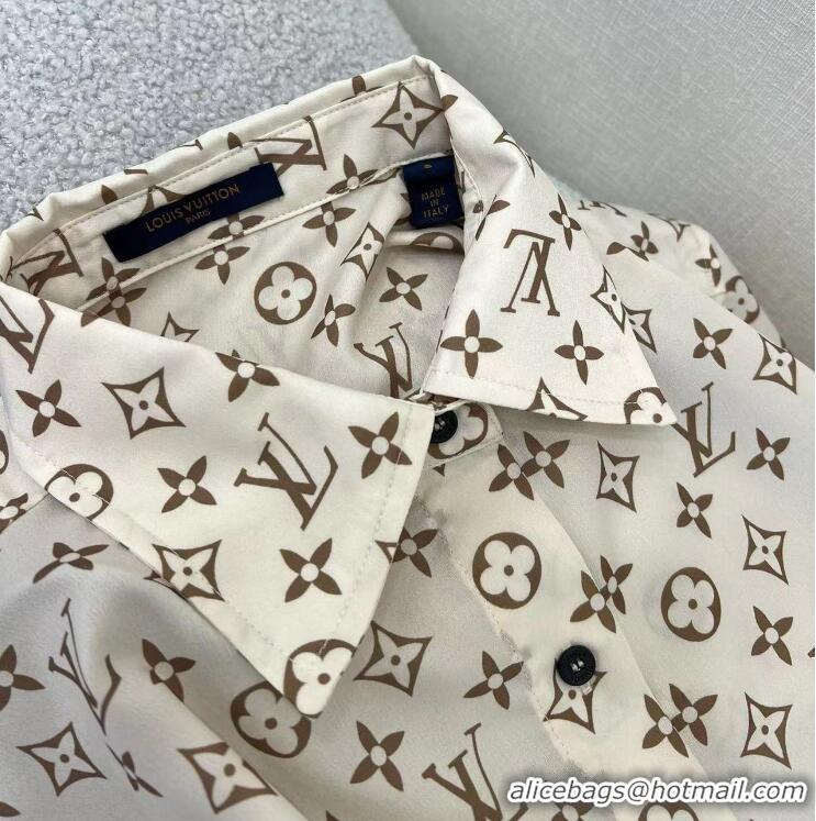 Buy Cheap Louis Vuitton Monogram Silk Shirt 1AFOIR