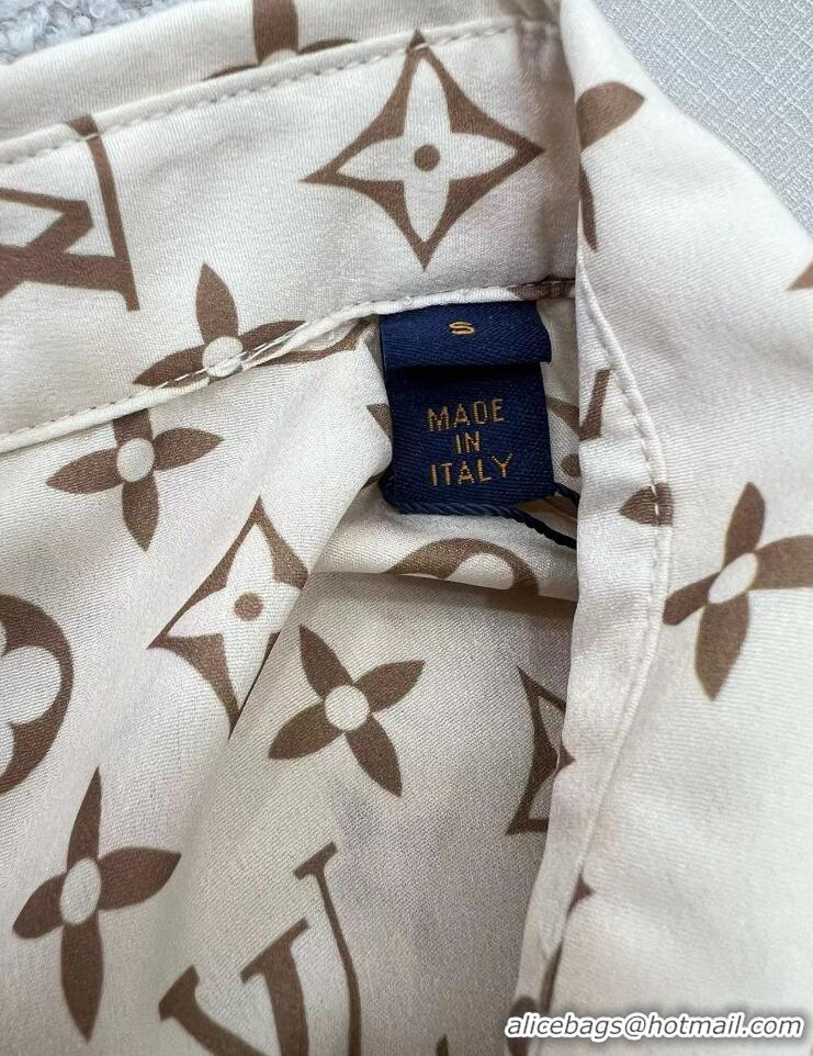 Buy Cheap Louis Vuitton Monogram Silk Shirt 1AFOIR