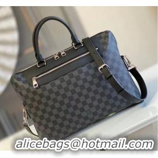 Hot Style Louis Vuitton Damier Canvas Porte-Documents Jour Bag N48260 Black