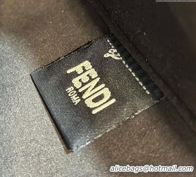 Wholesale Fendi Origami Mini bag in 4104 Light Blue FF Denim Fabric that can be transformed 2024