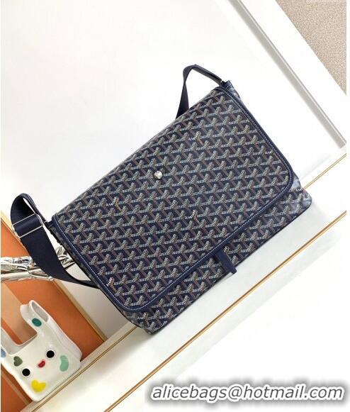 Super Quality Goyard Capetien MM Messenger Bag 8130 Navy Blue 2024