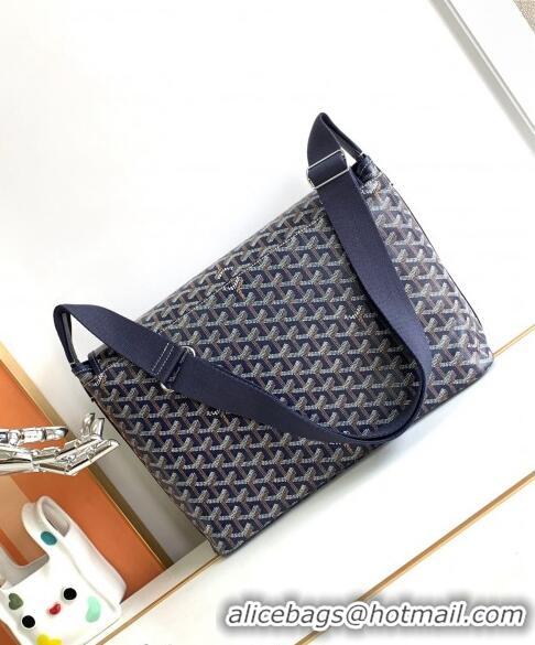 Super Quality Goyard Capetien MM Messenger Bag 8130 Navy Blue 2024