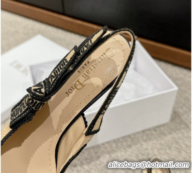 Durable Dior J'Adior Slingback Pumps 6.5cm in Beige Yellow Straw 604041