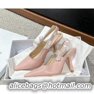 Cheap Price Dior J'Adior Slingback Pumps/Ballet Flats in Light Pink Lambskin 604047