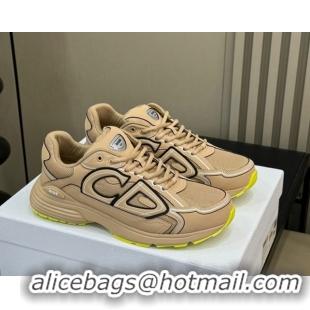 Trendy Design Dior B30 Sneakers in Mesh and Technical Fabric with Reflective Side Beige 604074