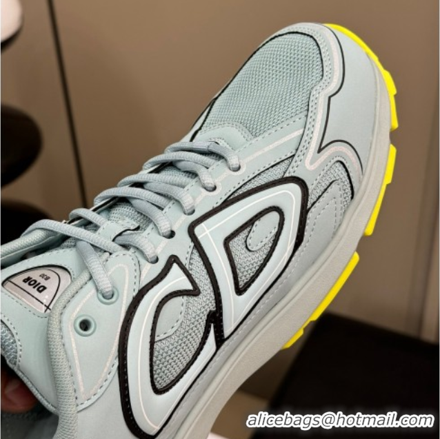 Lower Price Dior B30 Sneakers in Mesh and Technical Fabric with Reflective Side Light Green 604075