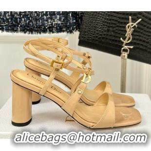 Duplicate Dior C'est Dior Heeled Sandal in Calfskin 8cm Heel Beige 71712