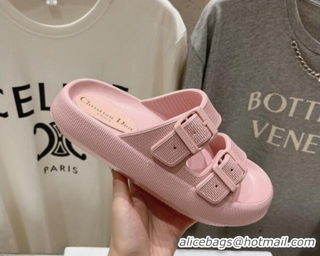 Luxury Dior Rubber Slide Sandals D717021 Pink