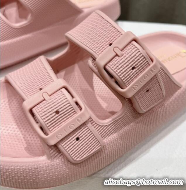 Luxury Dior Rubber Slide Sandals D717021 Pink