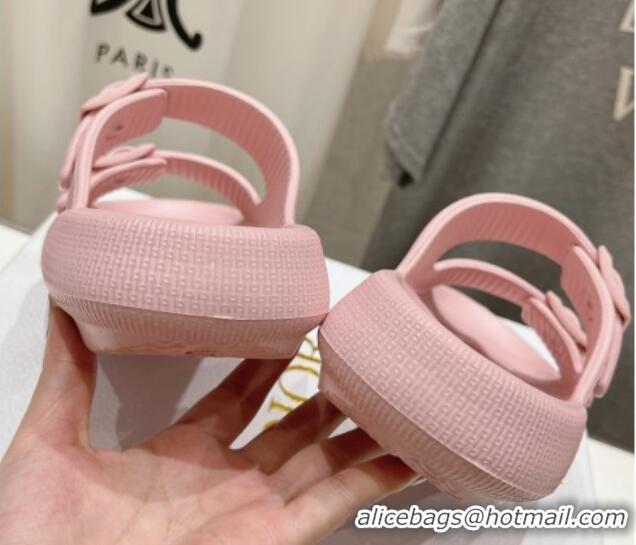 Luxury Dior Rubber Slide Sandals D717021 Pink