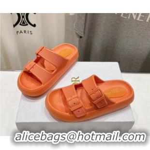 Buy Discount Dior Rubber Slide Sandals D71723 Orange