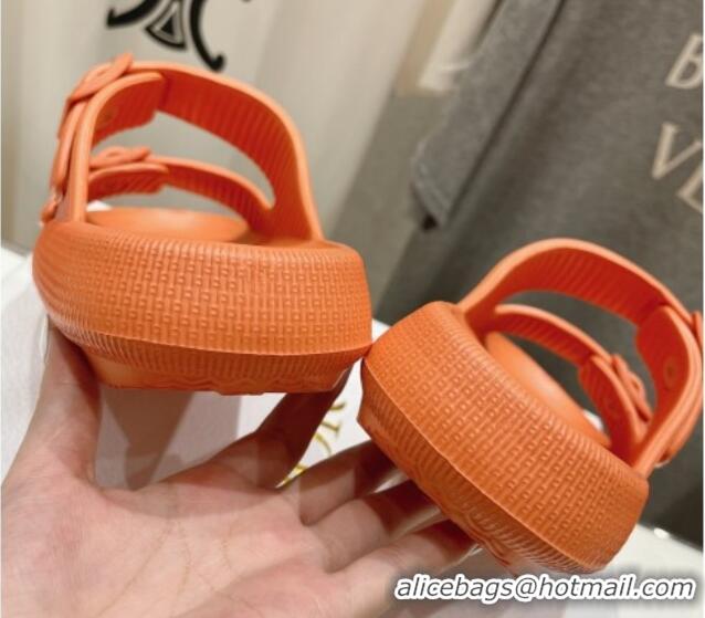 Buy Discount Dior Rubber Slide Sandals D71723 Orange