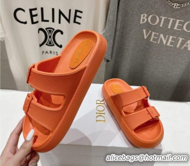 Buy Discount Dior Rubber Slide Sandals D71723 Orange