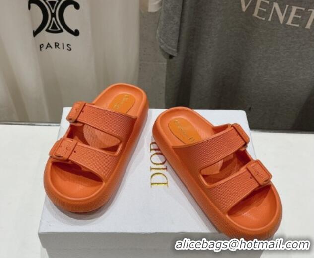 Buy Discount Dior Rubber Slide Sandals D71723 Orange