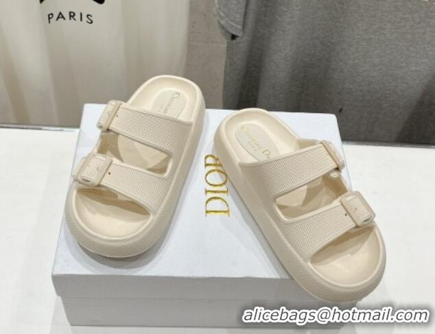 Grade Quality Dior Rubber Slide Sandals D71724 White